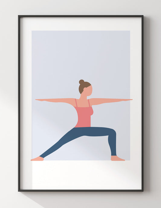 Scorpion Yoga Pose / Minimal Yoga Print /meditation Poster / Relaxation Art  / Gift for Yoga Lovers 