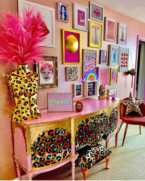 leopardprint sideboard