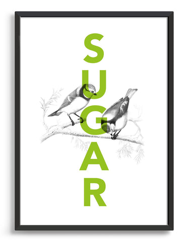 sugar tits typography print