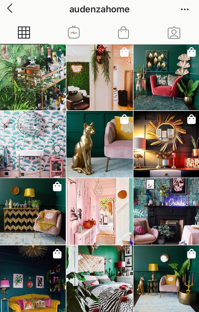 @audenzahome interiors feed on instagram