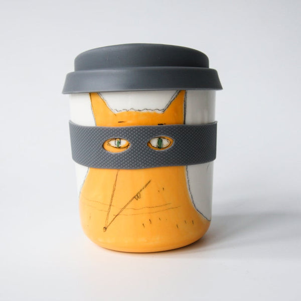 Karo Art fox superhero keep cup