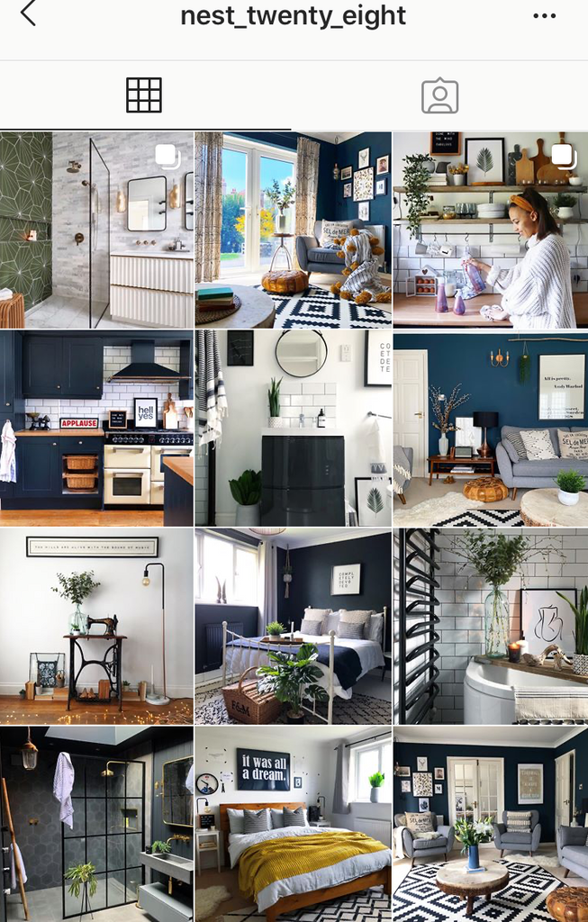 @nest_twenty_eight instagram feed screenshot fabulous home interiors inspiration