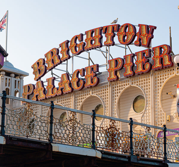 Image of the Brighton palace pier lights