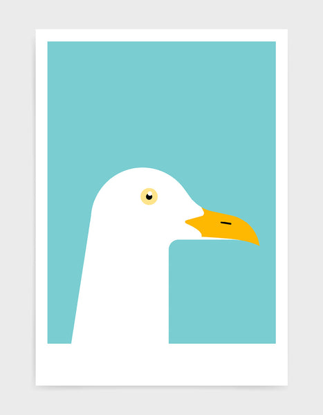 Rocket Jack Seagull modern bird print
