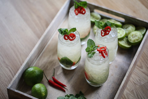 Spiced Rum Monarch Mojito