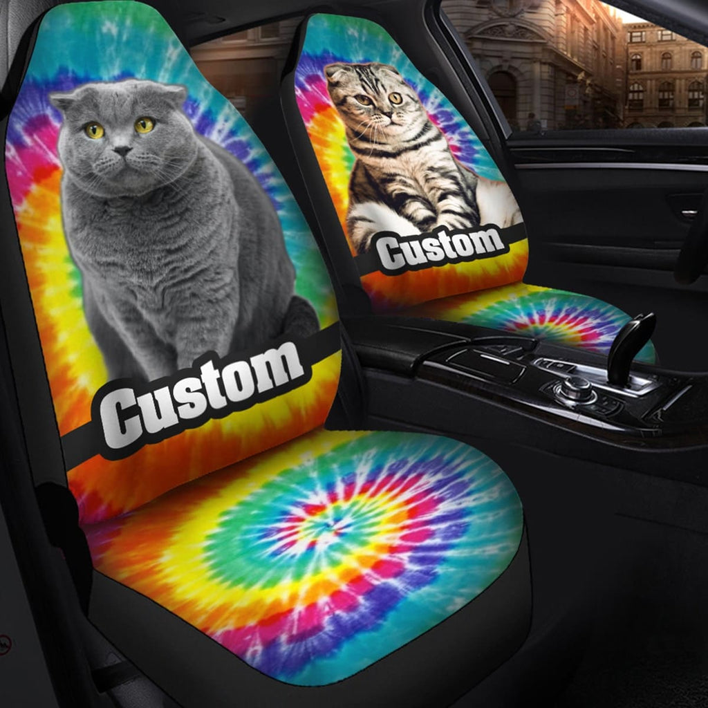 Custom Cat Face Car Seat Cover - Perfect Gifts for the Cat Lover in Your Life - ASDF Print