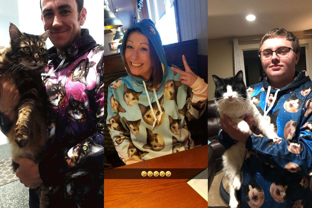 Custom Cat Face Hoodie - Perfect Gifts for the Cat Lover in Your Life - ASDF Print
