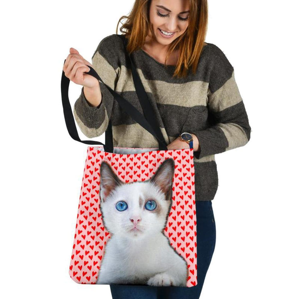 Custom Cat Face Tote Bag - Perfect Gifts for the Cat Lover in Your Life - ASDF Print