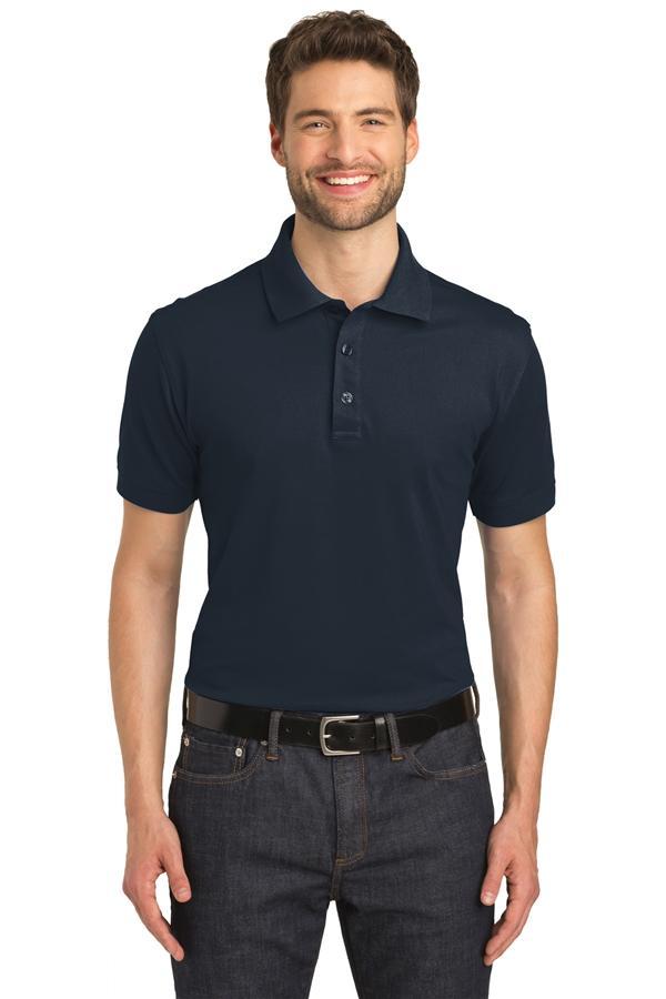 Men's Slim Stretch Tech Polo - Dress Blue Navy – ICO Uniforms