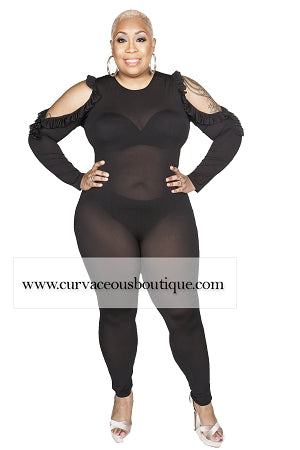 black see thru jumpsuit