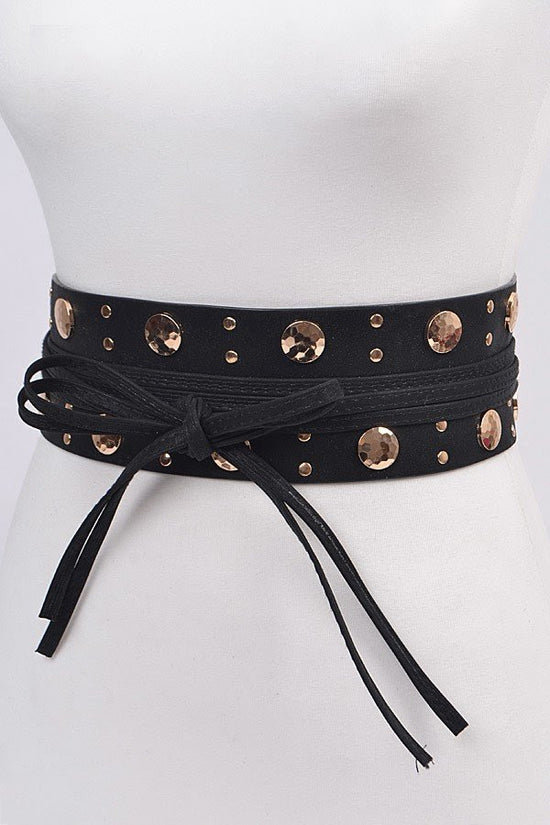 Gold Button Kimono Belt