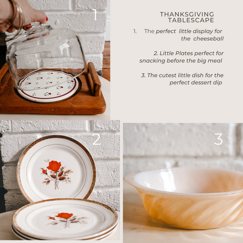 Thanksgiving table scape pieces 