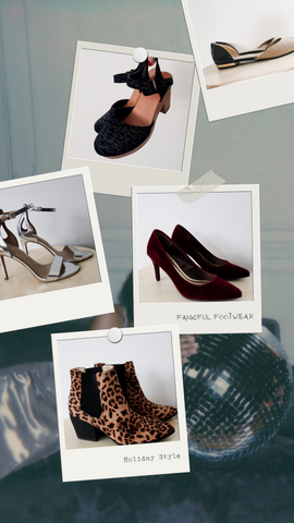 Party shoes curated Thrift holiday style guide 