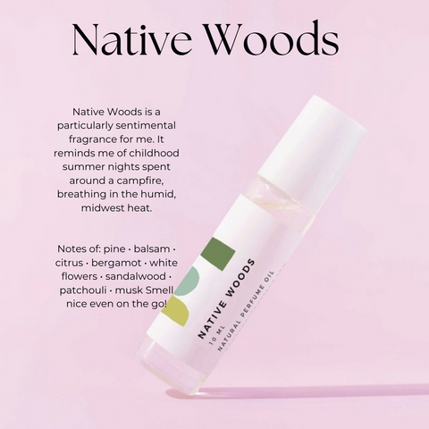 Native Woods rollerball perfume oil