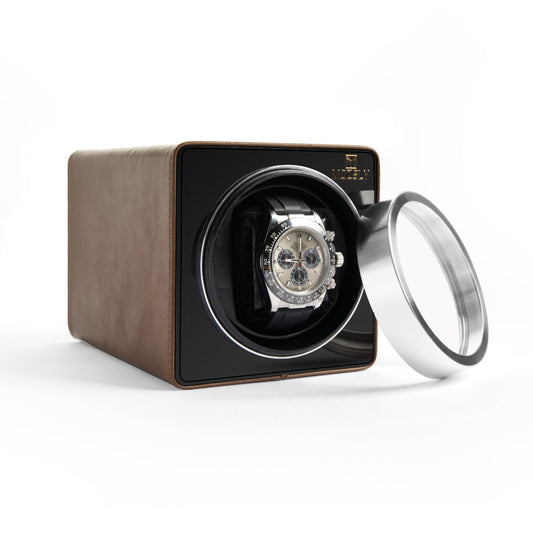 Single Watch Winder Orange High quality watch box MOZSLY Mozsly