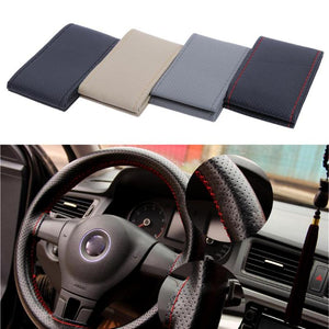 Car Styling Diy Car Steering Wheel Cover With Needles Thread