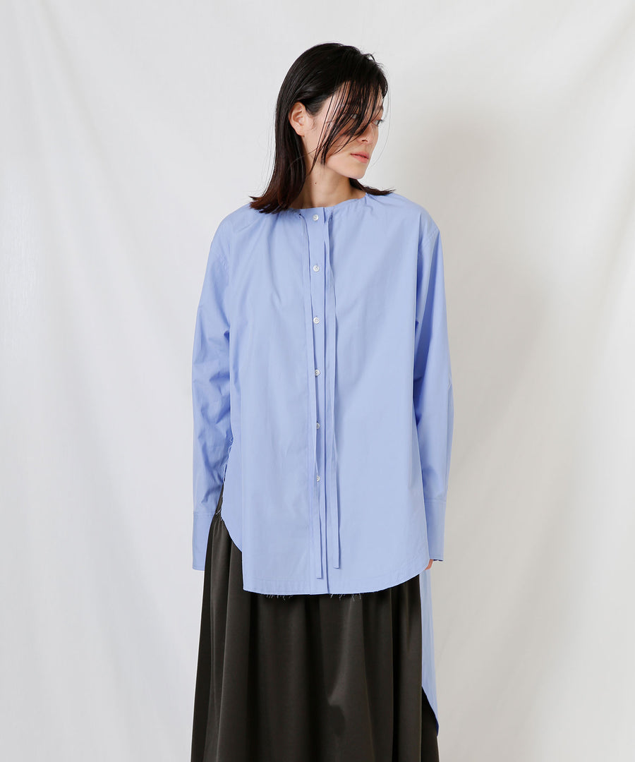 バックロングシャツ Ezumi エズミ 公式通販 バックロングのレングスが大胆なデザインで 存在感のあるデザインシャツ