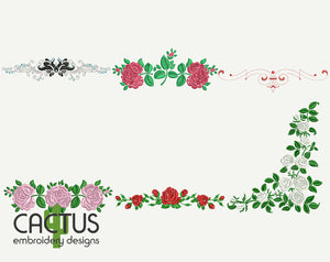 simple embroidery designs of border