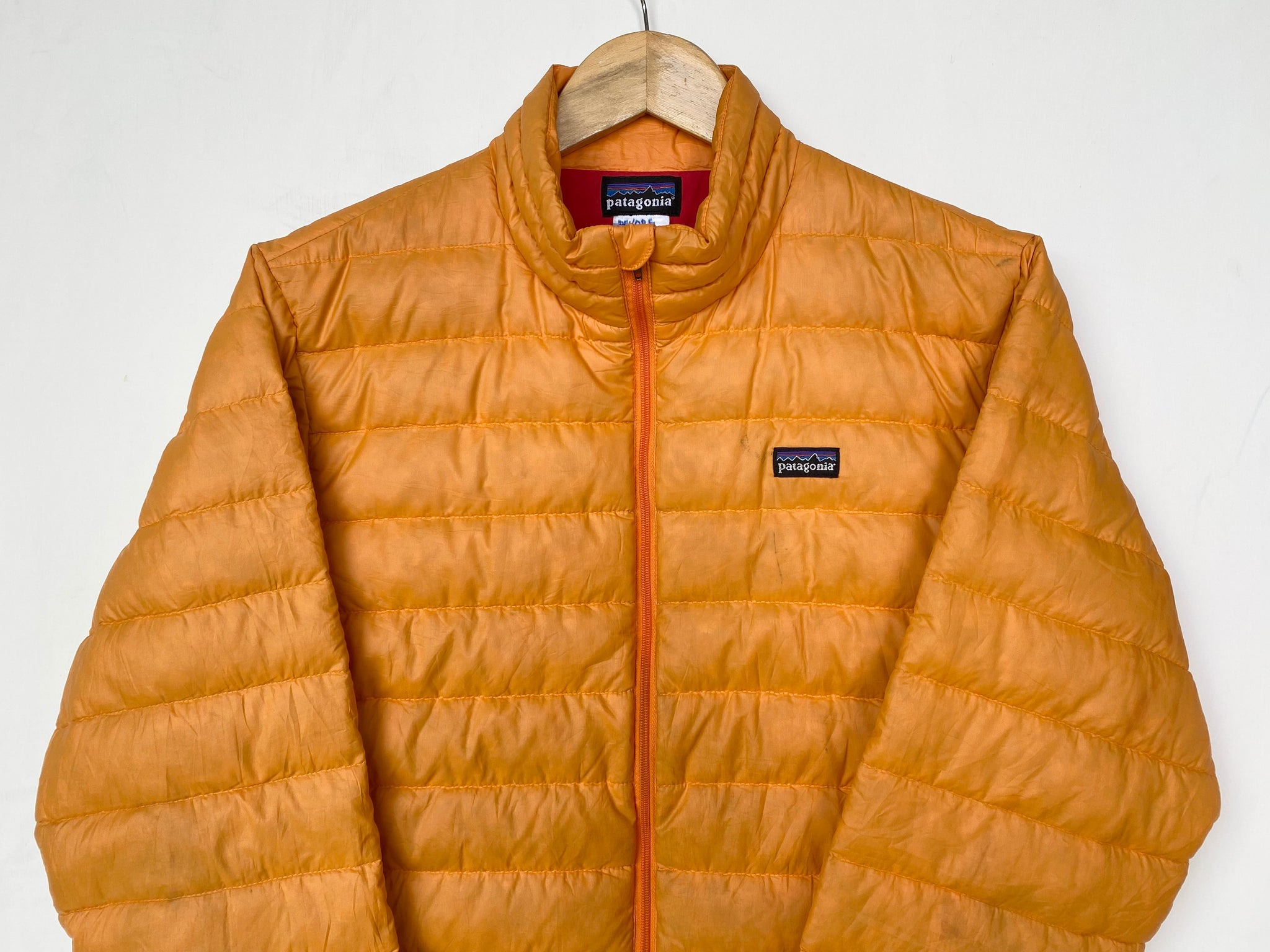 patagonia orange puffer