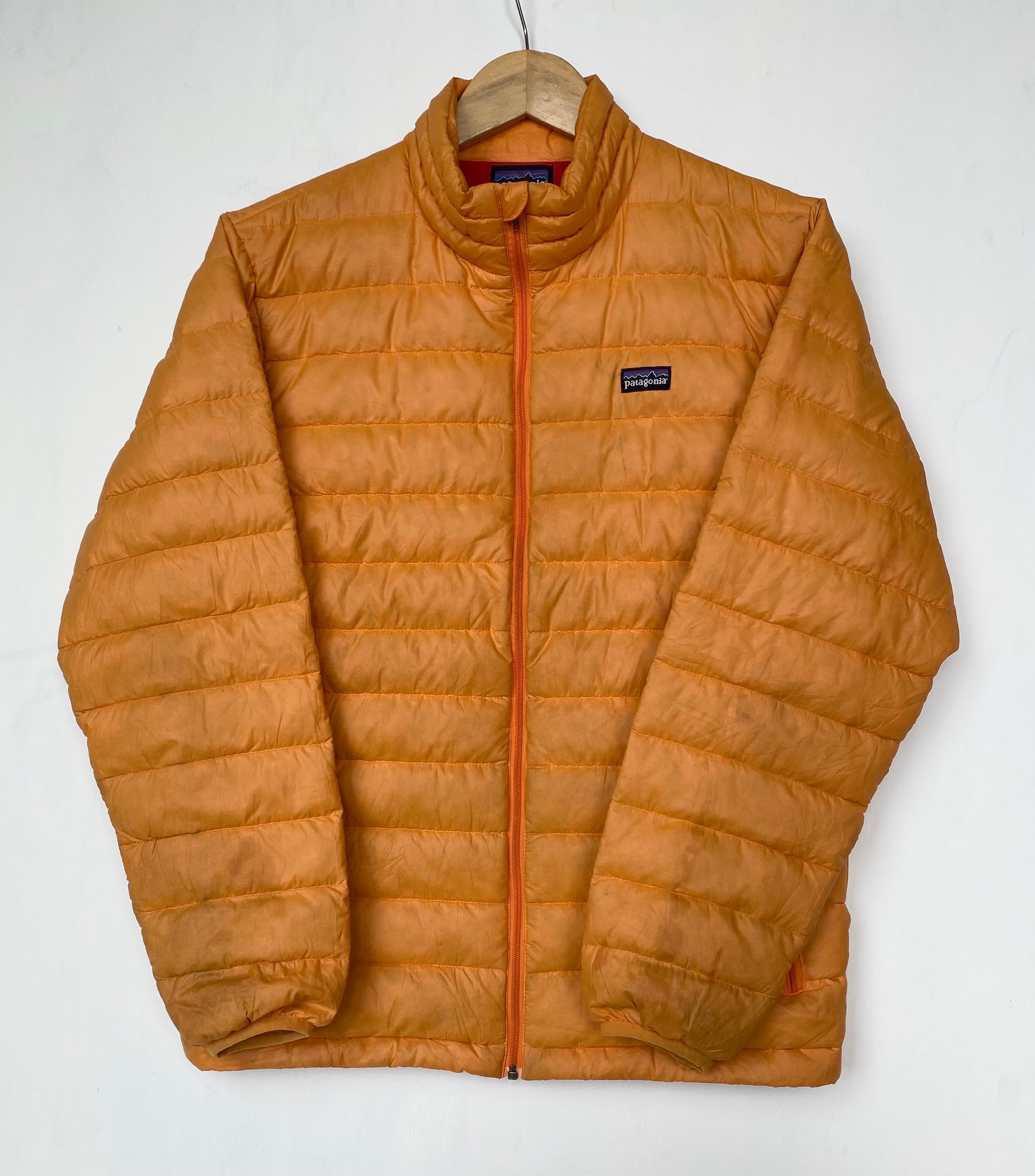 patagonia orange puffer