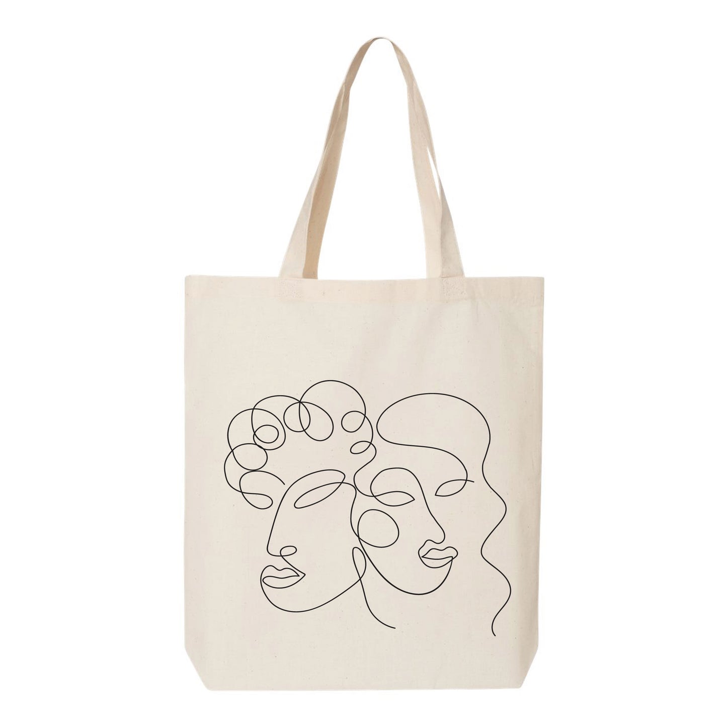 Abstract Face - One Line Art Tote Bag for Sale by TheRedFinch