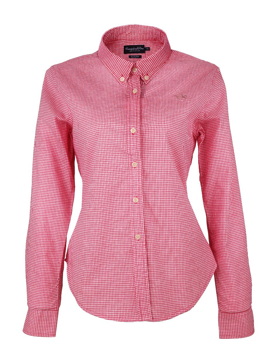 Pink Check Long Sleeve Ladies Shirt – CampdraftAus