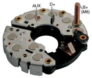 Porta Diodo Alternador Bosch Vw Golf Jetta Audi A3 1mm 12v Ibr351 11 Mardam Autopartes