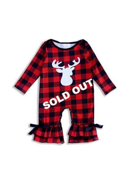 buffalo plaid romper