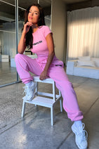 Series 7 Sweatpants - Pink Nav Image 6