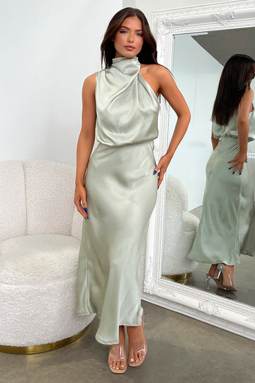 Santorini Maxi Dress - Sage Image 1