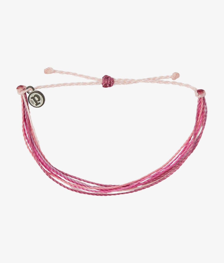 Pura Vida Ombre Heart Charm Bracelet Pink - Surfari