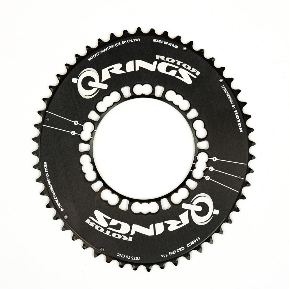 Rotor Q-Rings Oval Inner Chainring - 110 bcd - 4 bolt – CYKOM