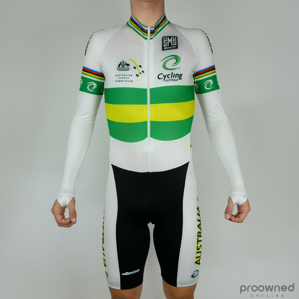 bh Give Absolut LS Skinsuit - Twist - Australian National Team | ProOwnedCycling.com -  ProOwnedCycling.com