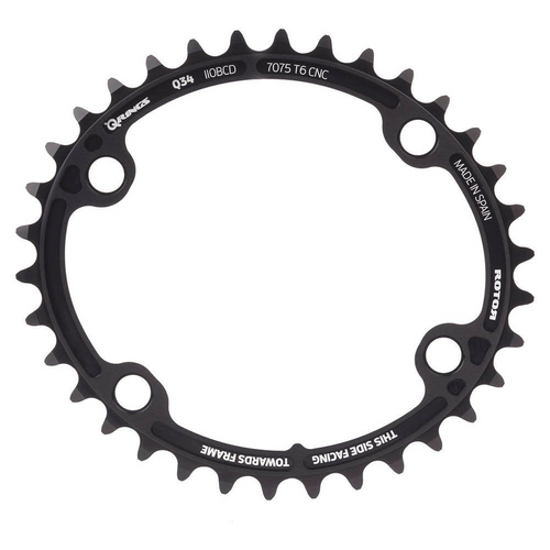 Rotor Q-Rings Oval Inner Chainring - 110 BCD - 11-Speed - 5 bolt 