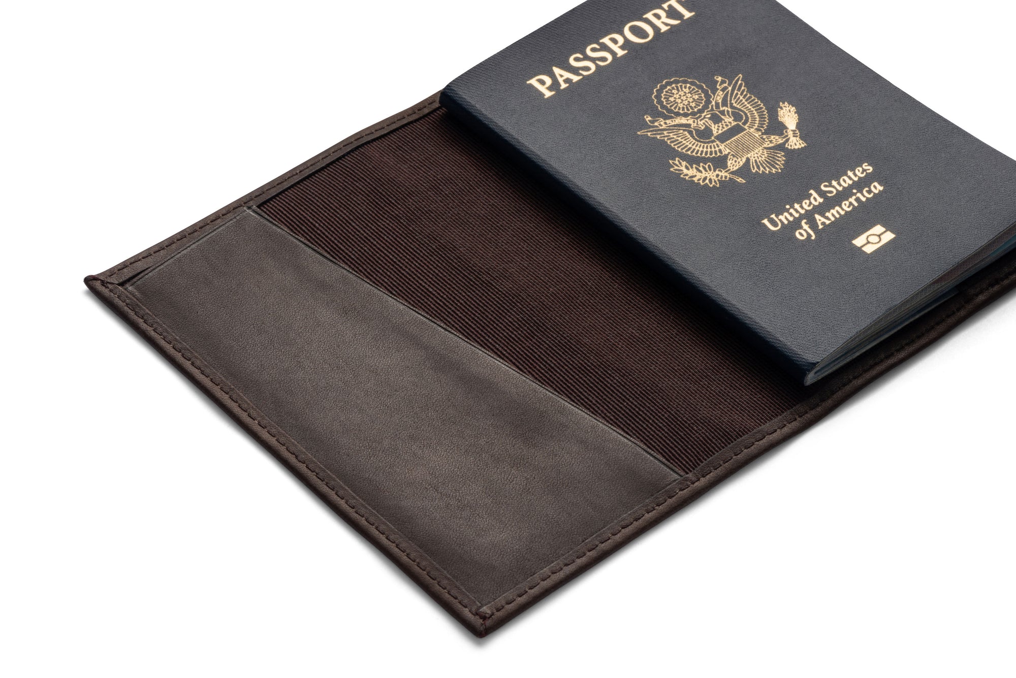 Leather Passport Book Cover In Brown Or Black Made In The Usa Anson