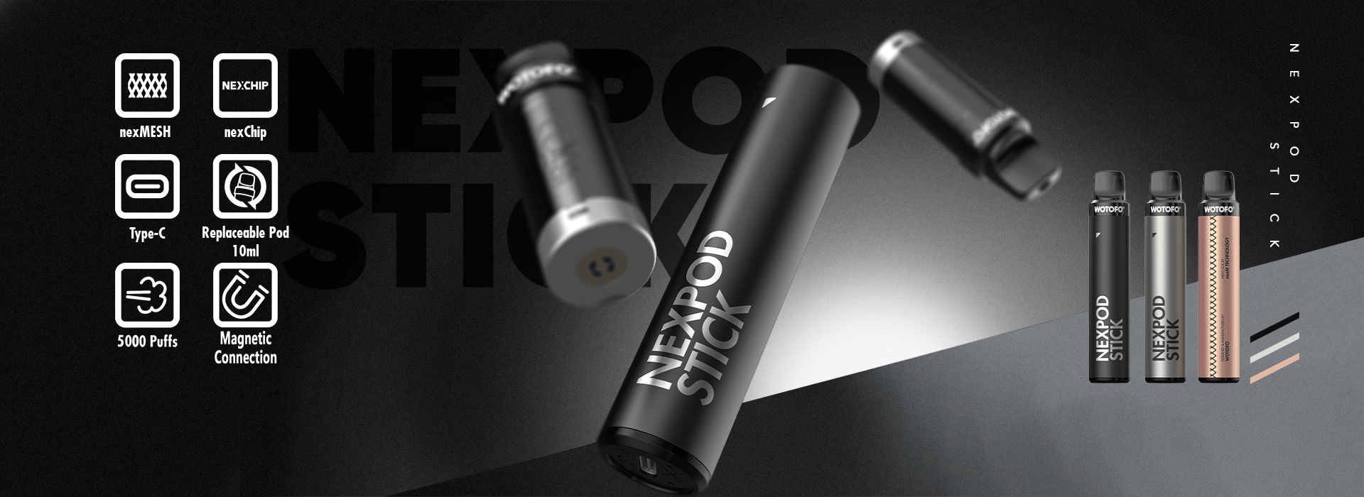 Wotofo nexPOD Stick banner