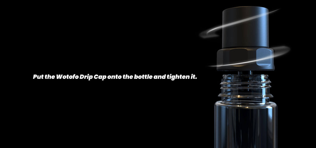 easy fill drip cap for e-juice bottle