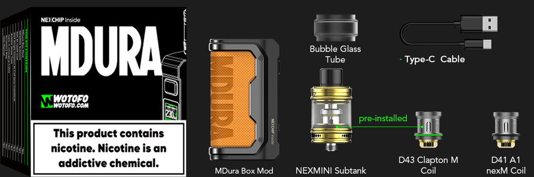 wotofo mdura mini kit Uk