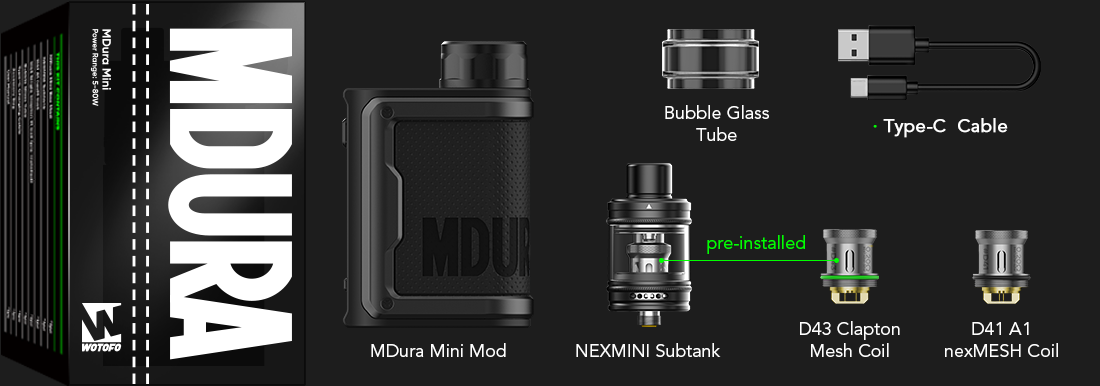 wotofo mdura mini kit standard