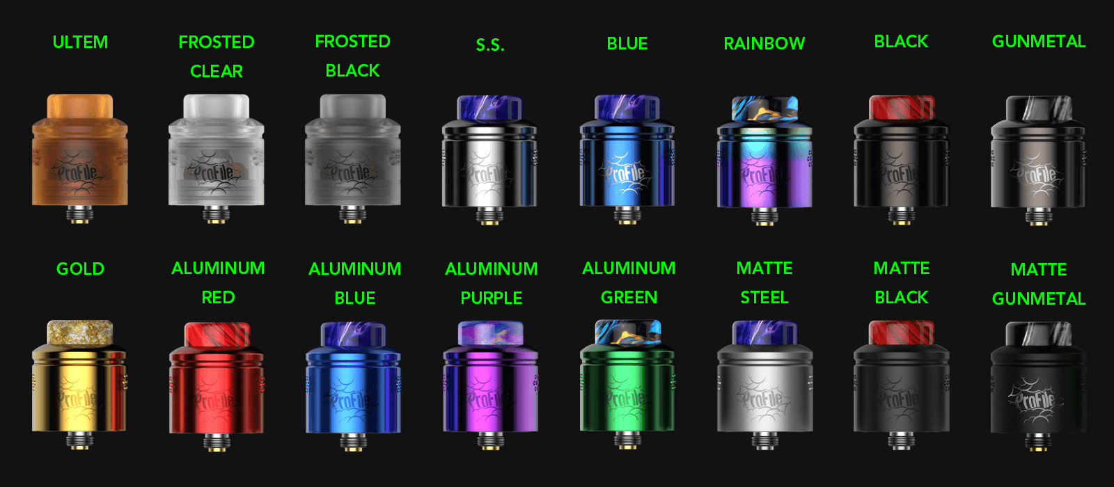 wotofo profile rda colors available