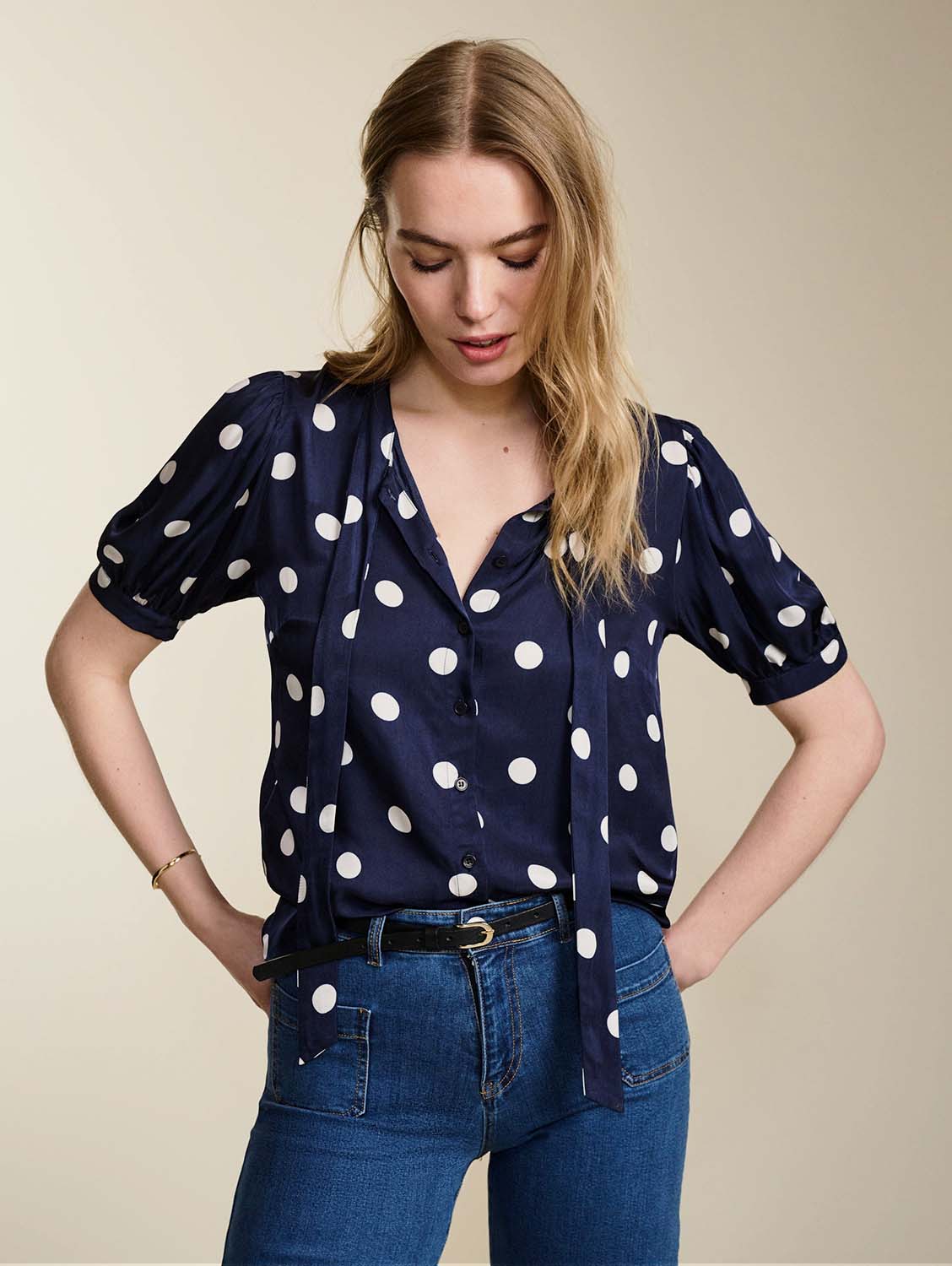 Baukjen Violette polka-dot shirt