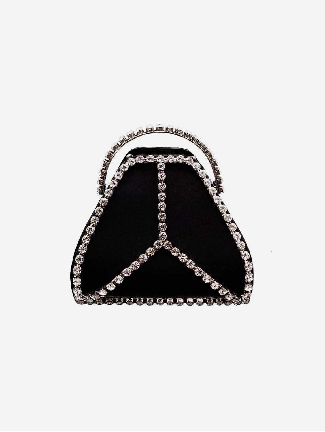 Thalie Cleo Mini Strass Vegan Bag Black