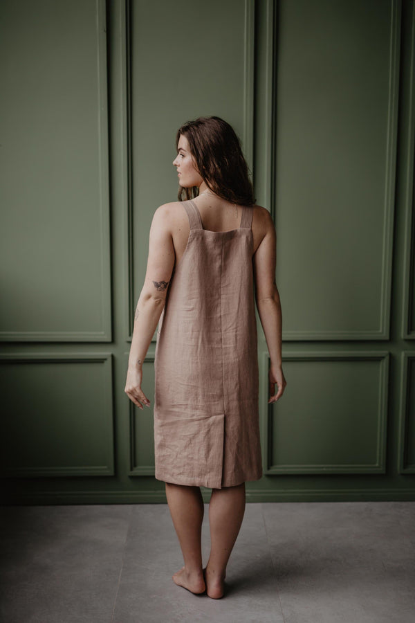 Lapland mid-length linen dress