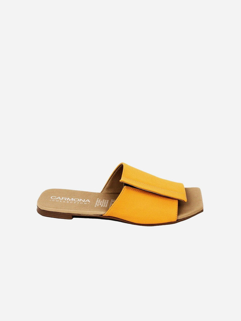yellow brand sandals