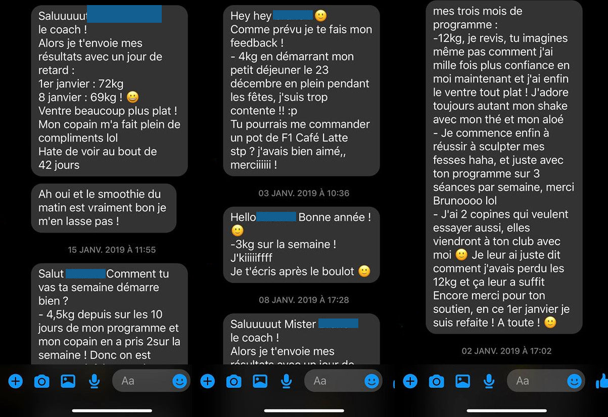 Testimonios de nutrición de Herbalife escritos antes de