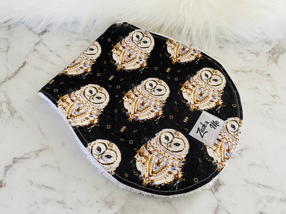 owl burp cloths