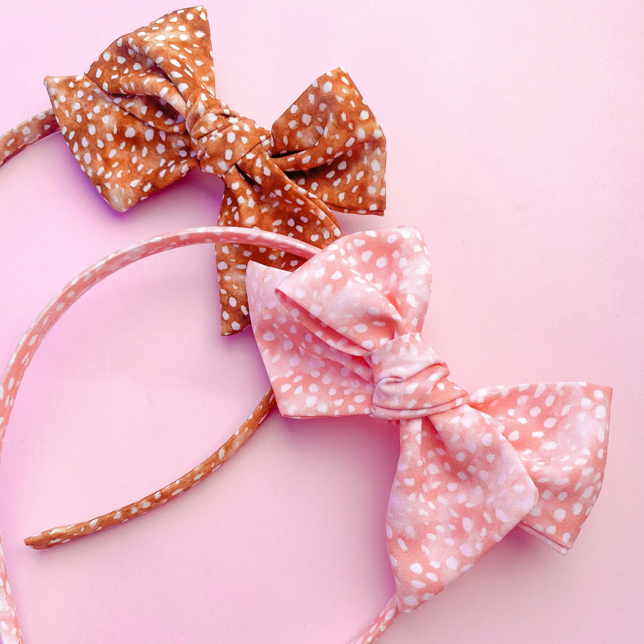 Fawn Freckles Bow Strips/Alice Band – www.glitterglitteronthewall.com