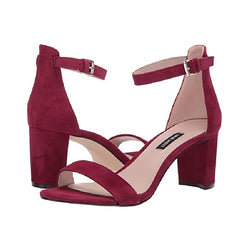 wine red sandals