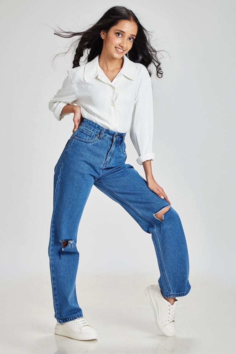 80s Popstar | High Waist Jeans | Baggy Jeans | Madish