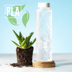 Bidón Ecológico de PLA Compostable para Personalizar con Distintivo ECO Especial Oficina Kutyl 830 ml